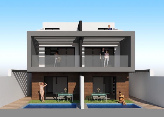 Semi Detached Villa - New - San Javier - San Javier - Town